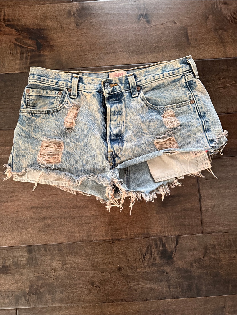 Distressed vintage Levi’s shorts